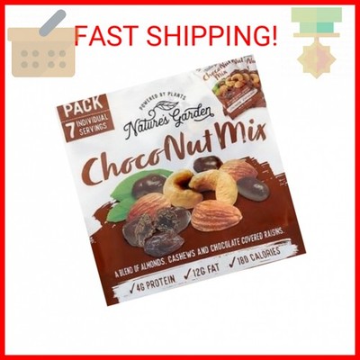 2 Packs Nature's Garden Choco Nut Mix with 7 Individual Bags Each