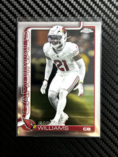 2025 Topps Chrome Football Garrett Williams Base Card #6 Arizona Cardinals