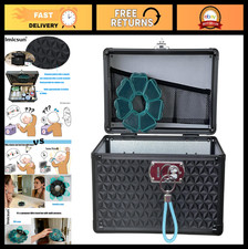Lockable Medicine Storage Box with Keys - Portable Aluminum Medication Bin for H