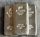 3 -100 oz Silver Bars - .999 Fine Silver 300 ozt Bullion Total .