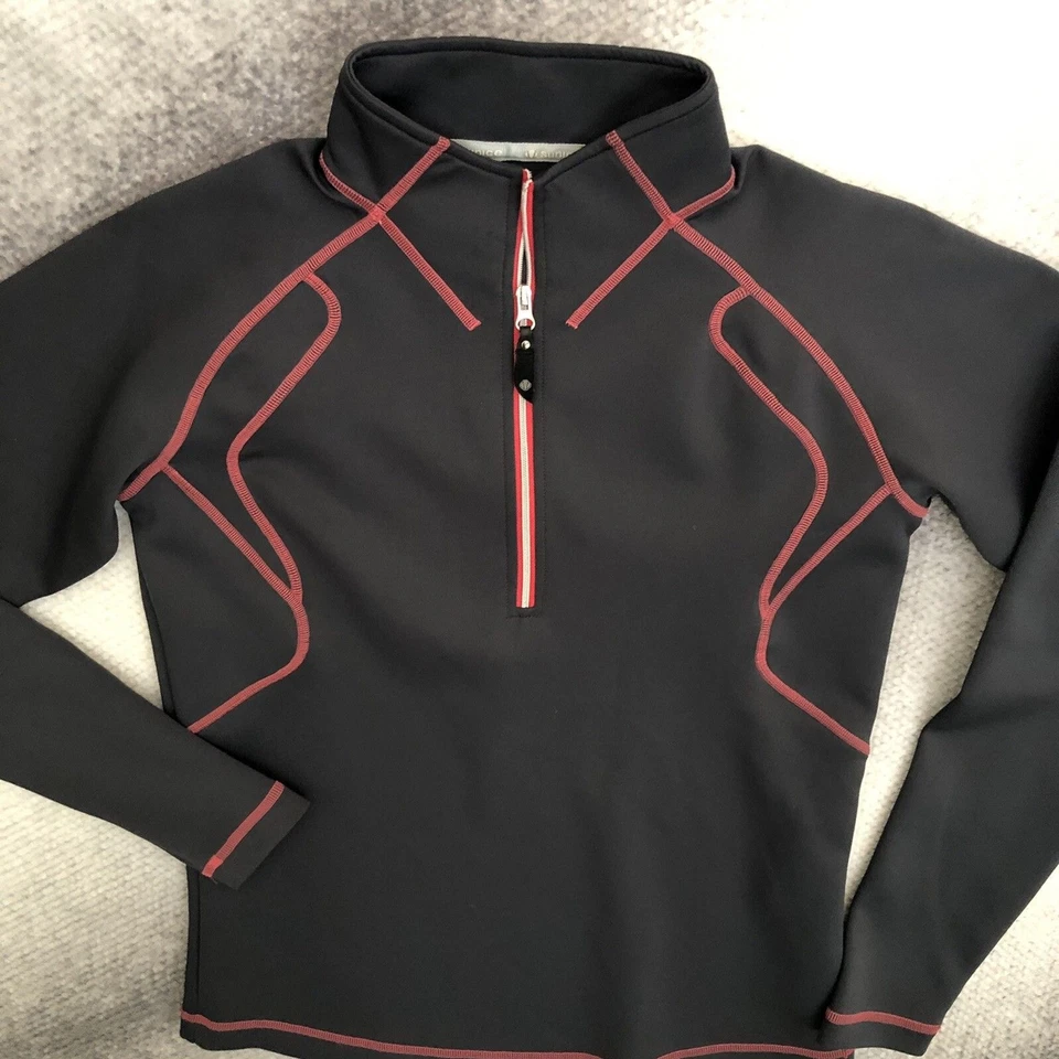 Sunice Jada Super Stretch Women’s Golf Pullover Top Size M Gray Pink Quarter Zip - Image 3 of 4