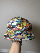Pok mon All Over Print Snapback Hat Ball Cap Pikachu Charizard Snorlax
