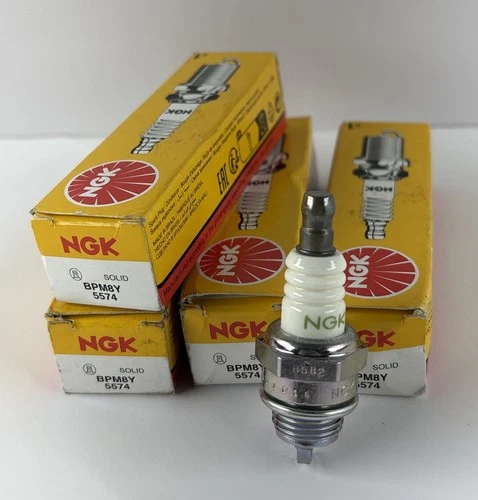 4x Pc Genuine NGK 5574 V-Power Spark Plugs BPM8Y for Various Small Engines