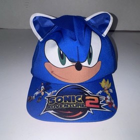 Vintage Rare Sonic Adventure 2 3D Hat Super Sonic SEGA Dreamcast Era Kids Cap