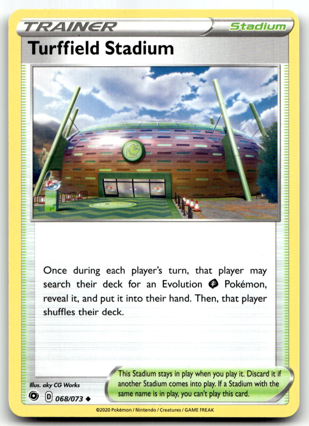 Turffield Stadium 68/73 Champion's Path Uncommon Normal Pokemon TCG NM