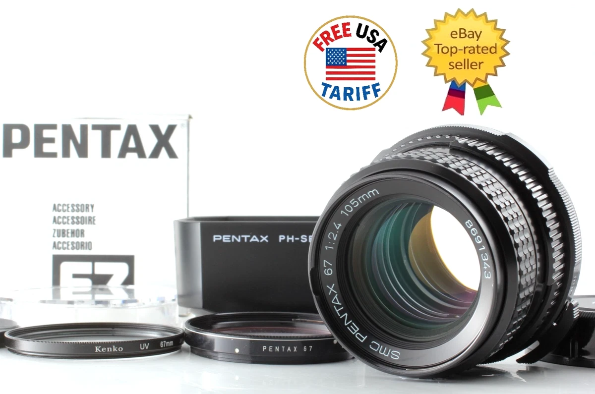 Pentax Camera Lenses SMC 105mm Focal f/2.4 Maximum Aperture for