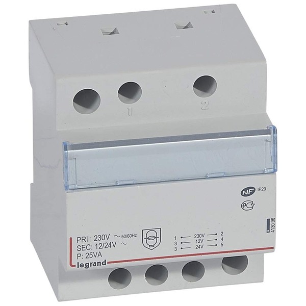 Legrand 413096 Sicherheitstransformator 12/24V 25VA-image