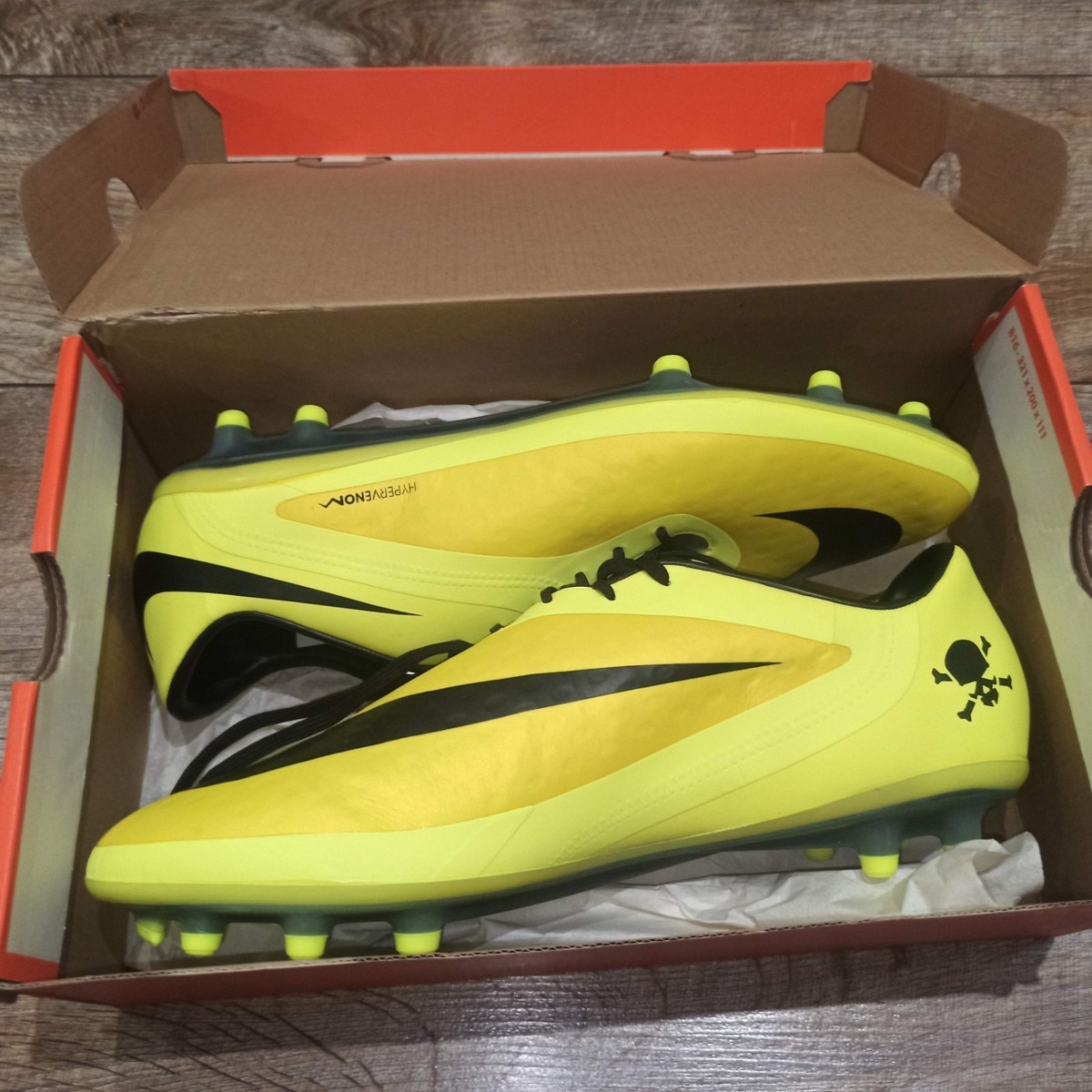 Nike Hypervenom Phatal FG 599075-700 Soccer Cleats Football Boots Size 12