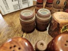 Vintage wood salt & pepper shakers lot of 8 sets — photo 4