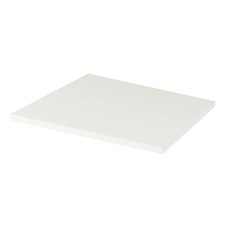 GoodHome Perma Satin White Square Edge MDF Worktop 28mm 605x452mm Bathroom Top