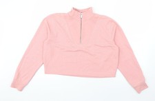 Womens UK Size M Pimkie Pink Pullover Sweatshirt