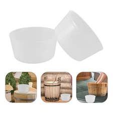 2 Pcs Plastic Liners for Sauna Barrels Easy Clean Foot Bath Insert