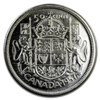 1957 Canada Silver 50 Cents Elizabeth II BU/Prooflike