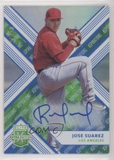 2018 Panini Elite Extra Edition Aspirations Tie-Dye 9/10 Jose Suarez Auto 03a2