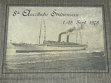 1908 Antique European Photo Album – Isle of Wight, Spain, Maritime & Street Life