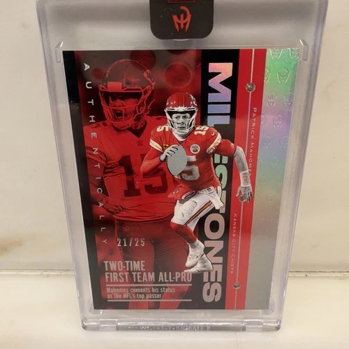 2025 Panini Authentically Patrick Mahomes MileSTONES Silver 25/25  Diamond