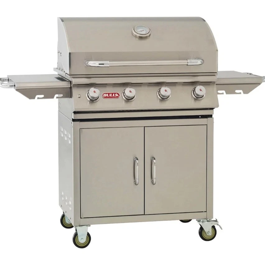 Parrilla de gas Bull Lonestar Select de 30 pulgadas y 4 quemadores con carro Foto 2 de 2