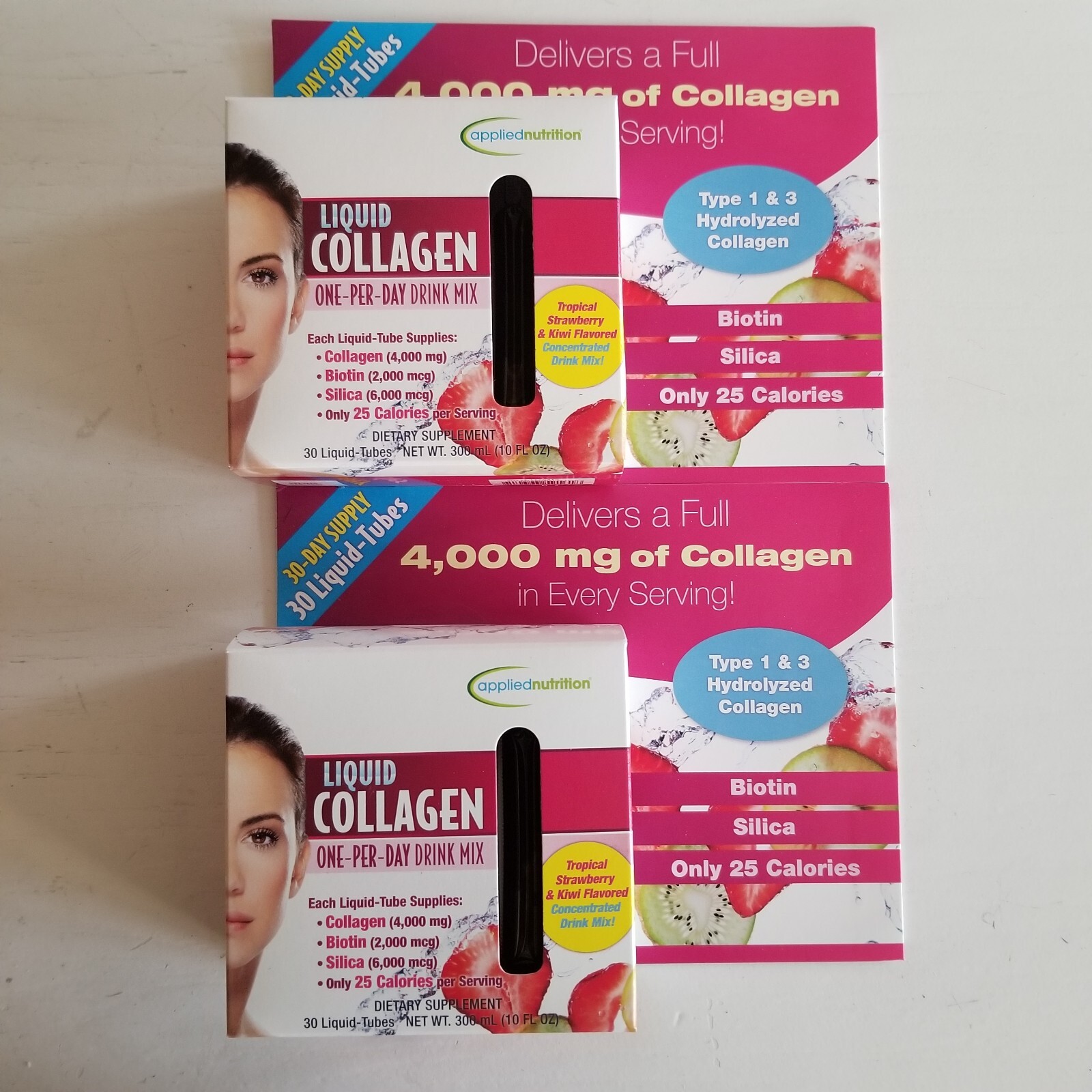 Applied Nutrition Liquid Collagen Drink Mix 4000 mg. 60 Tubes Best By