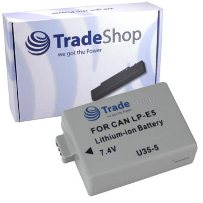 AKKU 1200mAh für Canon EOS-1000D EOS1000D EOS1000-D 450D LP-E5 LPE5