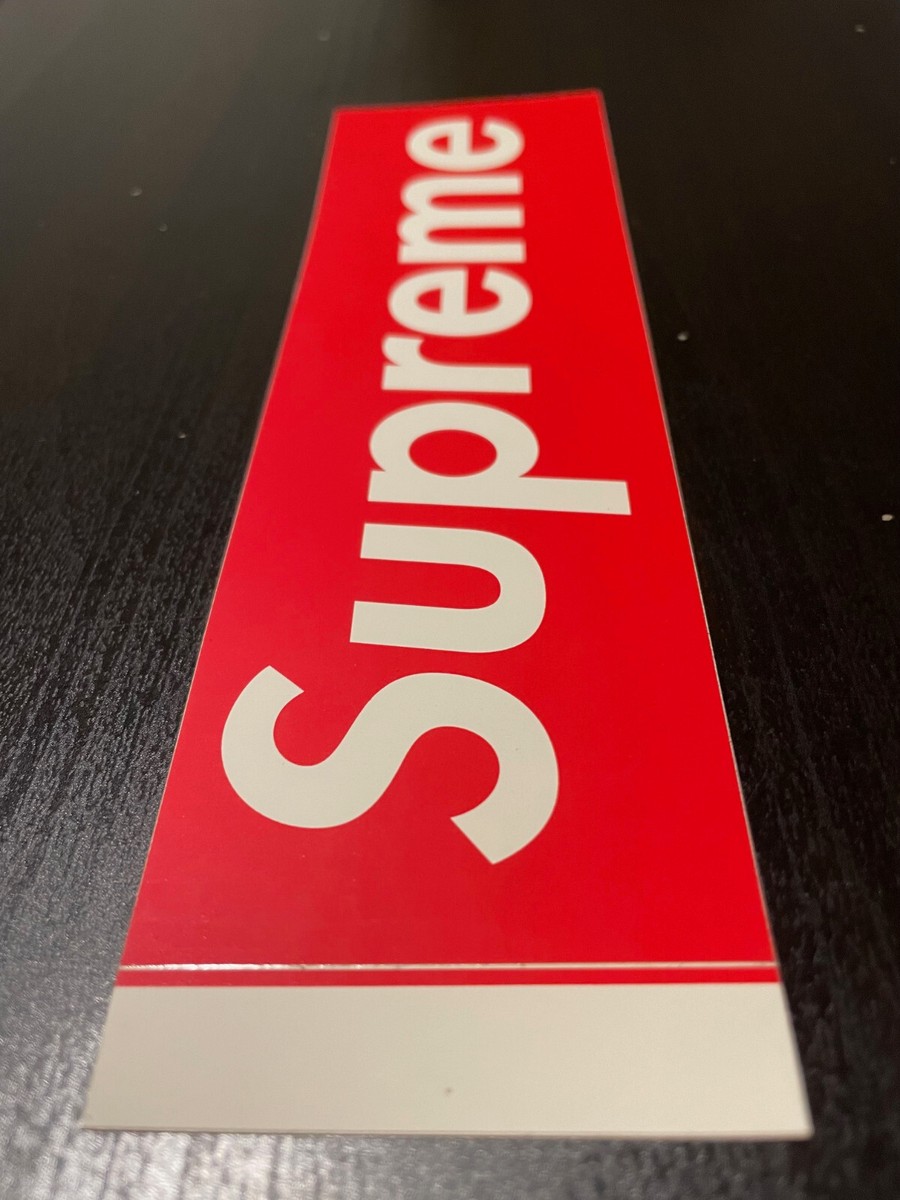 Supreme Red Matte Box Logo Sticker 2000 Red Rare | eBay
