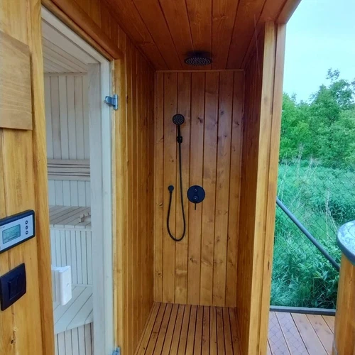 Gartensauna Isoliert 120mm Wand Dusche  HolzSauna Aussensauna Saunahaus  - Bild 2 von 10
