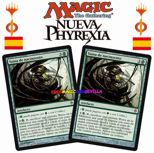 MTG 2 X Vaina de nacimiento NUEVA PHYREXIA ESPAÑOL NM Birthing Pod - Imagen 1 de 1