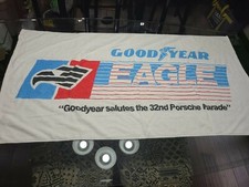 Vintage 1987 32nd Porsche Parade Goodyear Eagle Towel