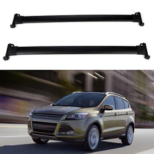 For 2008-2012 Ford Escape TOP Roof Rack Cross Bars Carrier Set Black Aluminum
