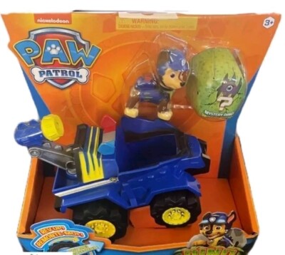 New Paw Patrol Dino Rescue Chase Deluxe RevUp Vehicle Mystery Dinosaur   Figure