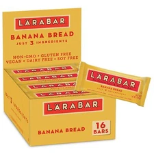 Larabar Banana Bread Snack Bars 16 Count Vegan Gluten Free Real Ingredients