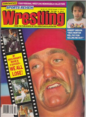 Sports Review Wrestling October 1991 Hulk Hogan Movie Suburban Commando Mr Nanny