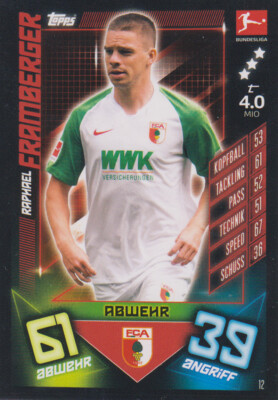 Match Attax 2019 2020 19 20 12 - Raphael Framsberger