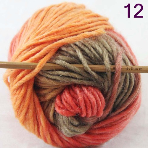 New 1Ball x 50g Chunky DIY Needle crafts Hand-Woven Knitting Scores Wool Yarn 12 - Picture 3 of 24