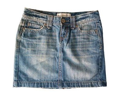 Women's Y2K Jean Mini AEROPOSTALE DENIM SKIRT Size 3/4