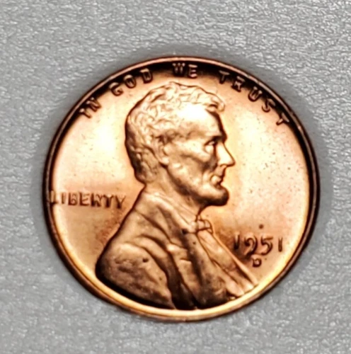 1951 D LINCOLN WHEAT PENNY UNC #C2953