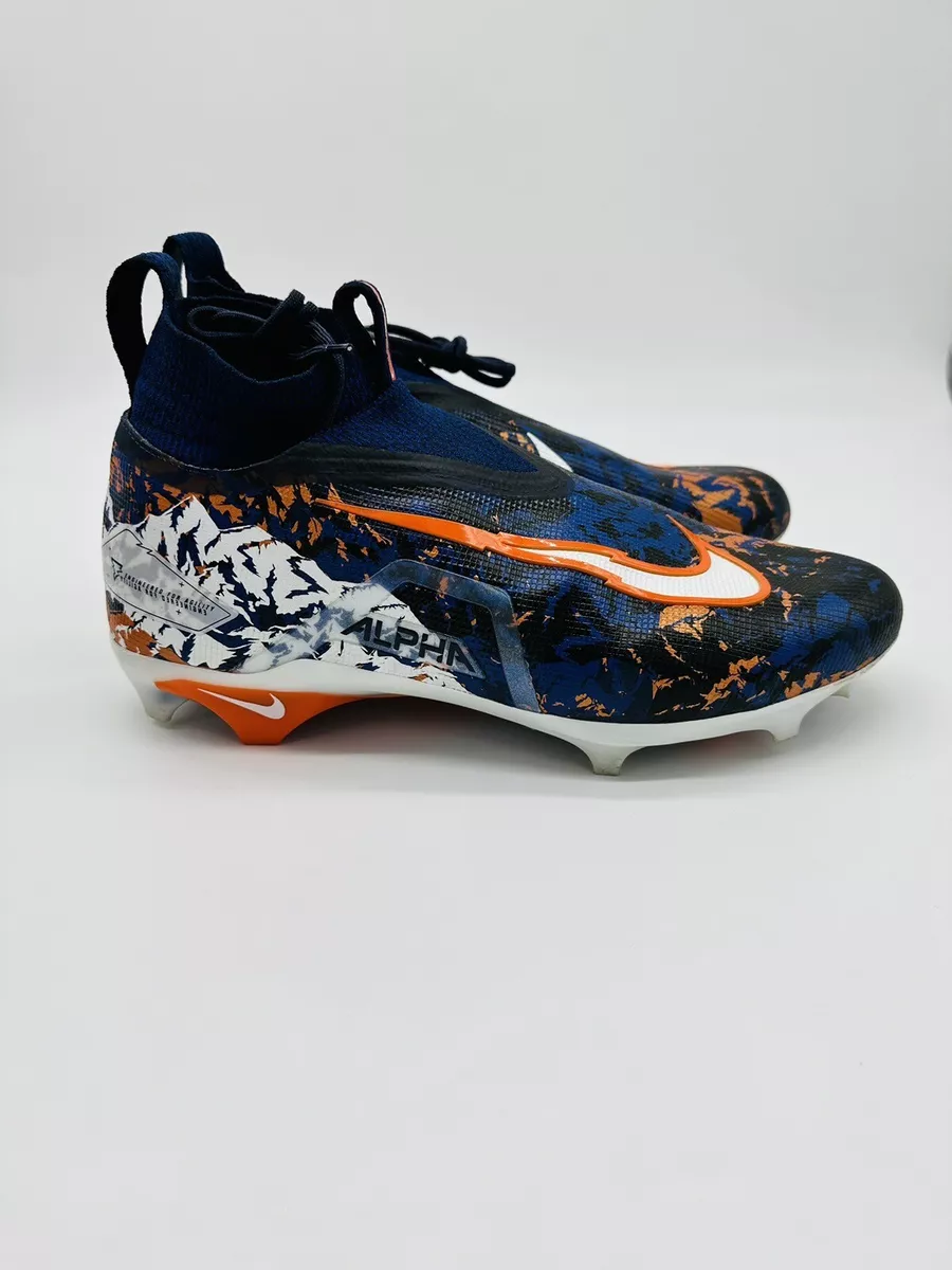 Size 12 Refurbished by Nike Alpha Menace Elite 3 x Russell Wilson Broncos Away