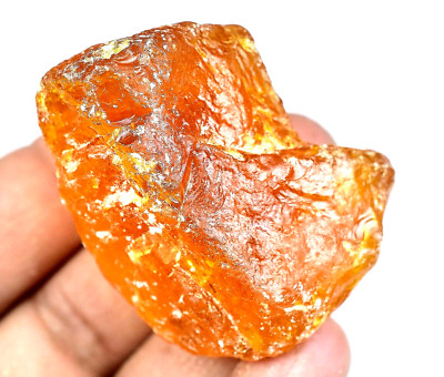 102.00 CT Natürlich Baltisch Karamellbonbon Ei Eigelb Bernstein Facettiert Rough