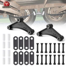 SPARKWHIZ Tandem Trailer Axle Shackle Kit Heavy Duty For Double Eye Spring Black