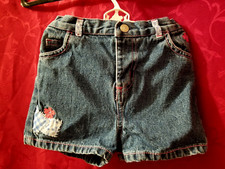 Vintage Teddy's Choice Baby Girl Denim Shorts EUC 24 Months