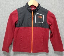 The North Face Boys Full Zip Fleece Jacket Toddler Size 6 / 6 Red EUC B76