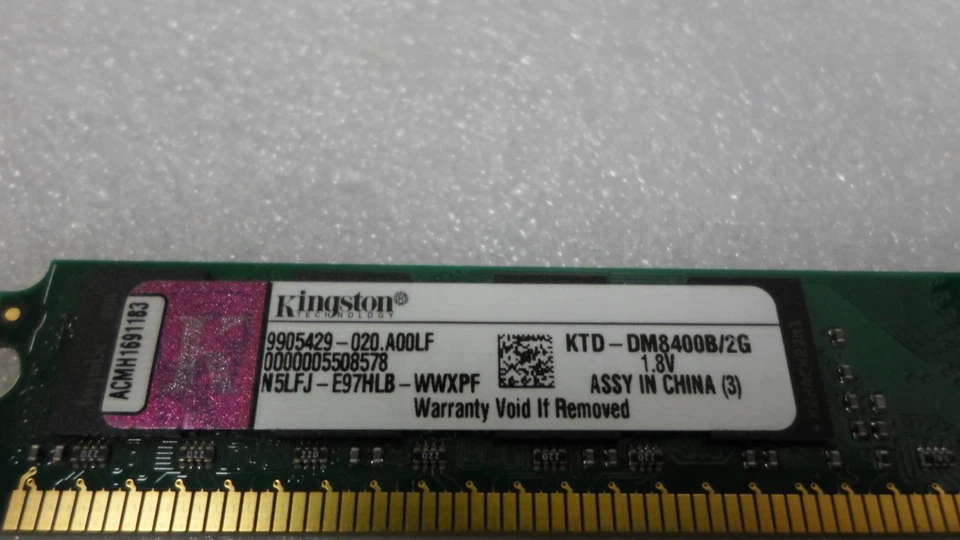 KINGSTON KTD-DM8400B-2G PC2-5300 667MHZ - Image 2 of 3
