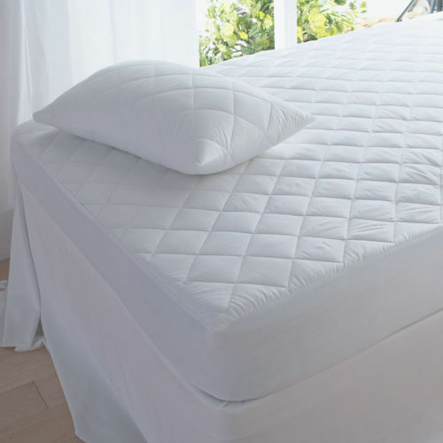 EXTRA DEEP QUILTED MATTRESS PROTECTOR FITTED BED COVER SUPER SOFT COSY ALL SIZES - Picture 4 of 5