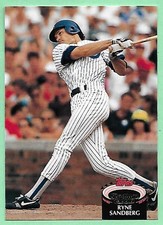 1992 Topps Stadium Club Ryne Sandberg #50 Chicago Cubs👍