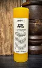 Road Opening Magick Pillar Candle (Handmade, Organic, Witchcraft, Hoodoo, Wicca)