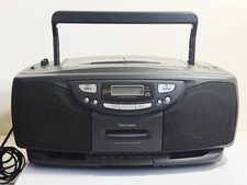 VENTURER Portable Dual CD Cassette Player Radio Model 219 RARE