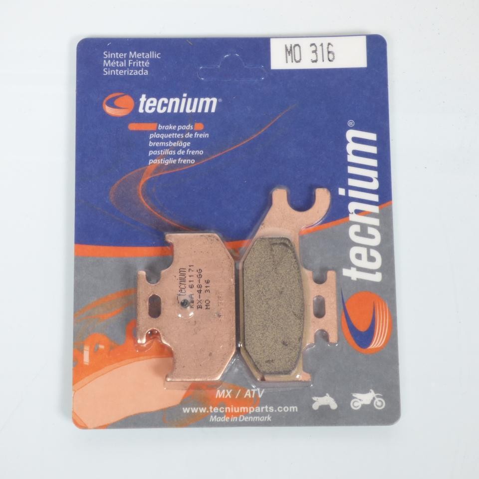 Plaquette de frein Tecnium MO316 à fort mordant pour Yamaha 450 YXR Rhino