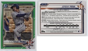 2021 Bowman Chrome Prospects Green Refractor /99 Jeremy Pena #BCP-190
