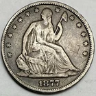 1877-P Seated Liberty Half Dollar VF Details