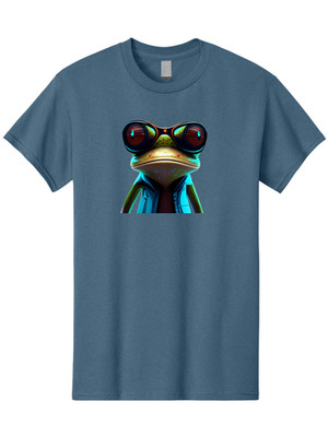 Frog-In-Shades Mens Graphic Tee, 100% Cotton, Casual Summer Wear