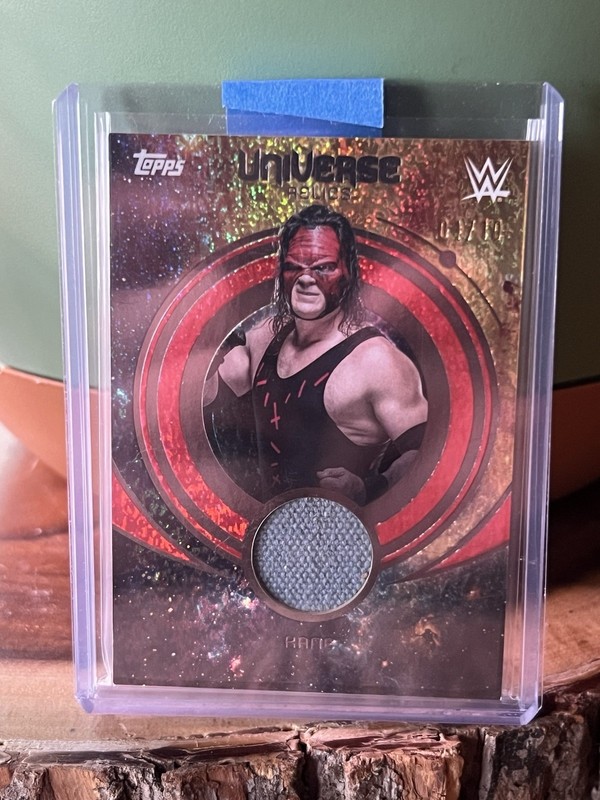 2025 Topps WWE Universe- Kane Universe Relics /10 Red